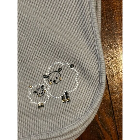 Parent's Choice Thermal Waffle Sheep Weave Lamb Security Blanket Cotton RARE - Picture 7 of 15